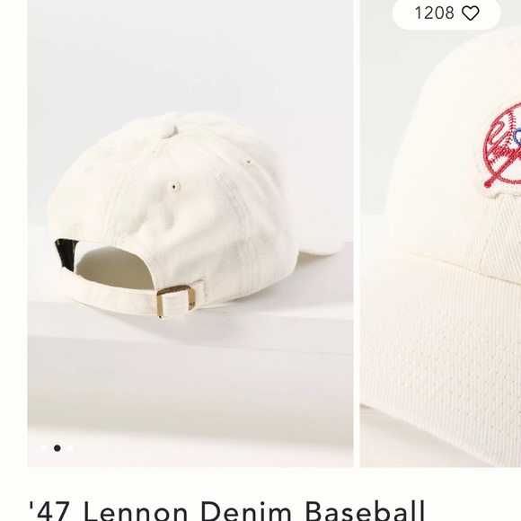 Anthropologie Lennon Denim Yankee baseball cap New - Picture 3 of 8